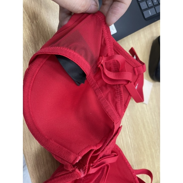 Áo lót bra màu đỏ HM H&M 0704720007_hàng chính hãng Anh