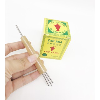 Dụng cụ diện chẩn Cây sao chổi sừng Bùi Quốc Châu - Tặng 1 lọ cao cúp vàng
