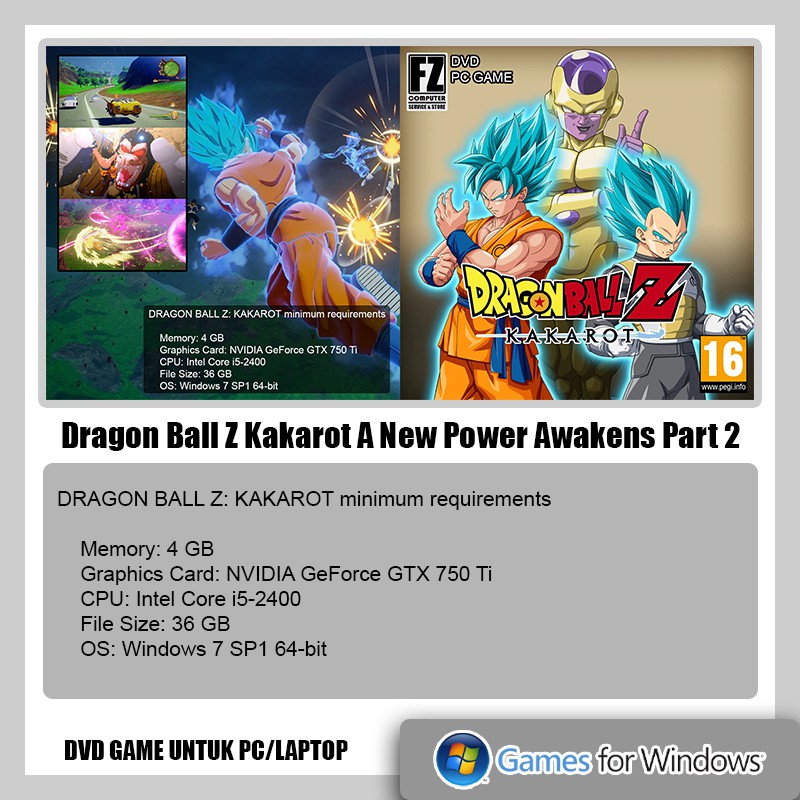 Bộ 2 Đĩa Dvd Game Dragon Ball Z Kakarot