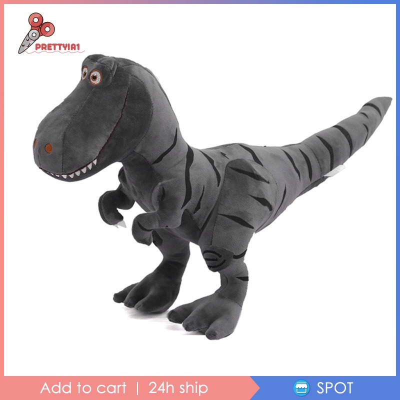 [Prettyia1] Đồ chơi nhồi bông Mềm Hình Khủng Long Tyrannosaurus Hành Động Cho Bé