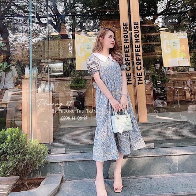 Suông đuôi cá hoa nhí về hàng!! Năm nay hoa nhí lên ngôi!! Dáng váy suông suông vin tệt cưng lắm ấy! Bầu bí bọn chen 🥰