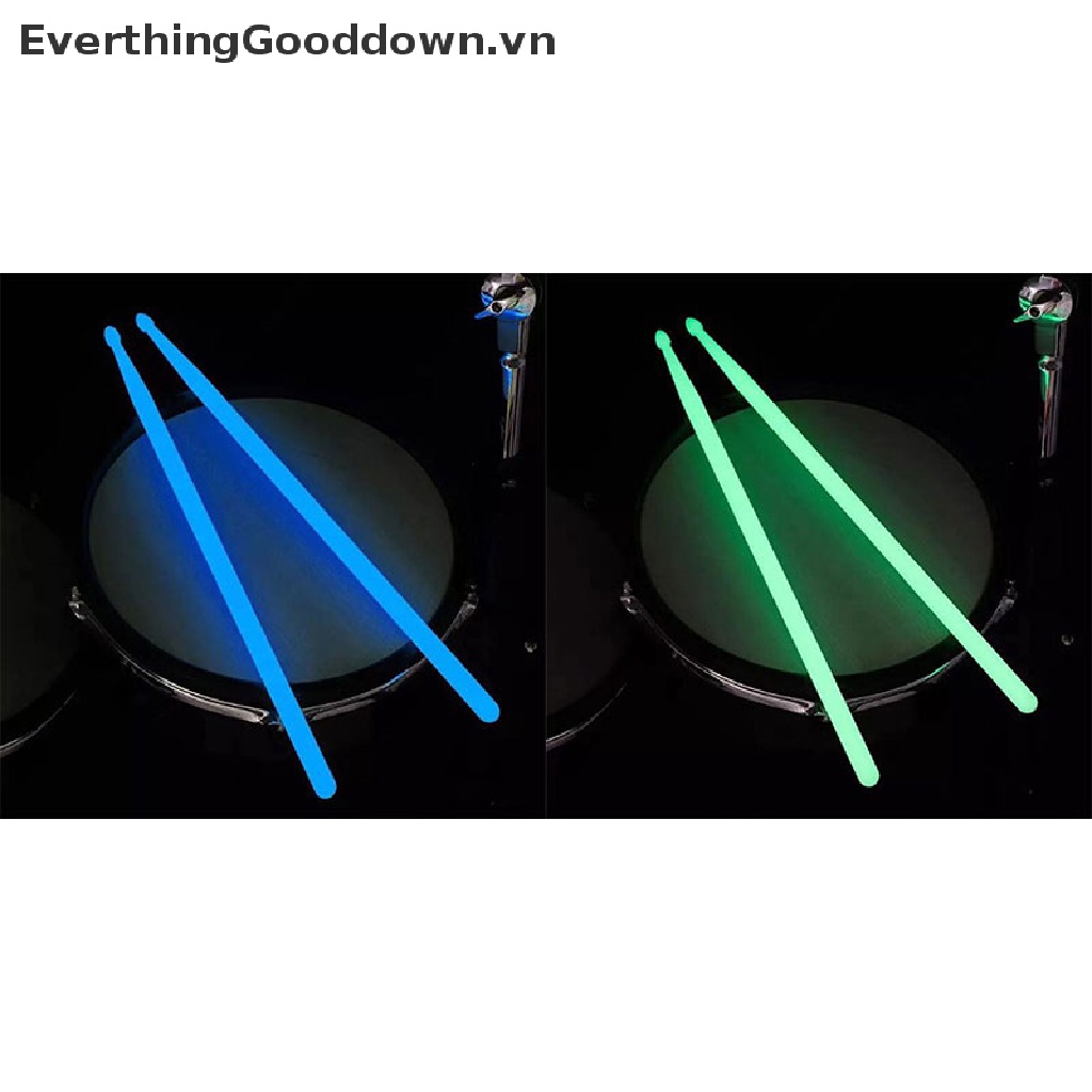 Everthinggooddown 1 Cặp Dùi Trống 5A Dạ Quang Phát Sáng Trong Bóng Tối