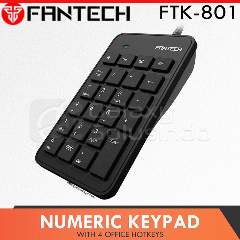 FANTECH Bàn Phím Số 4 Phím Ftk-801 Ftk801