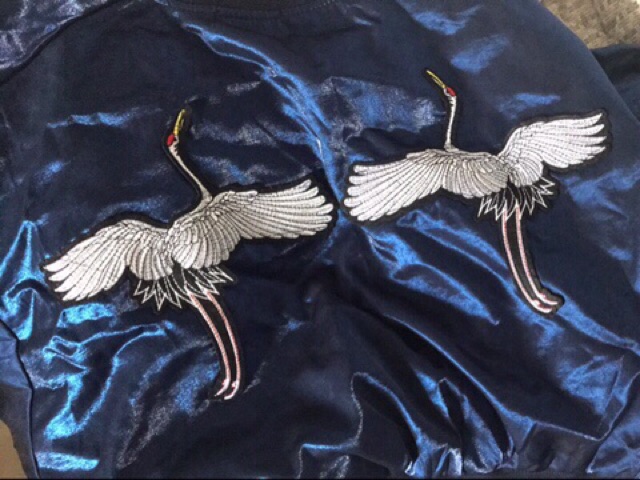 [Mã WAUP12 hoàn 15% xu đơn 150k] (Order-ảnh thật cuối) AD14- Áo khoác Croptop thêu hình Hạc Chic Style sành điệu nữ tính | BigBuy360 - bigbuy360.vn