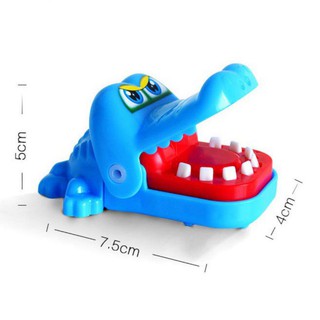 Đồ chơi cá sấu cắn bấm răng mini vui nhộn