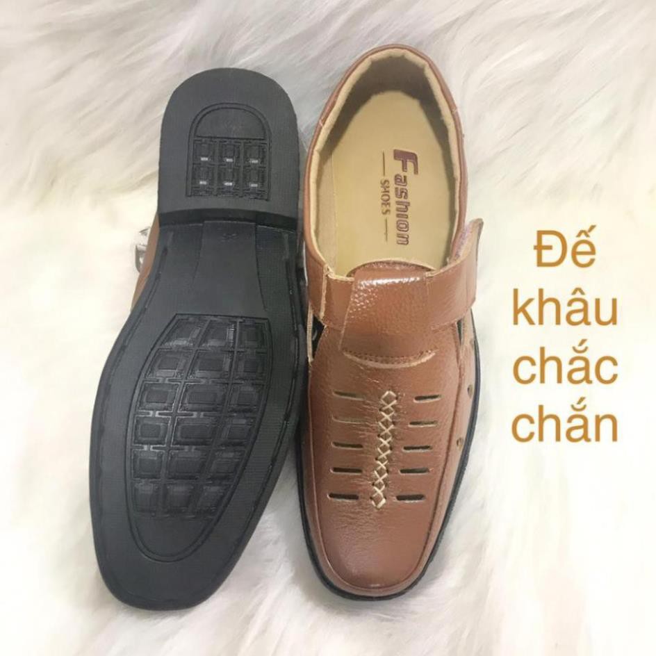 [BẢO HÀNH 1 NĂM]Giày rọ nam da bò cao cấp G141