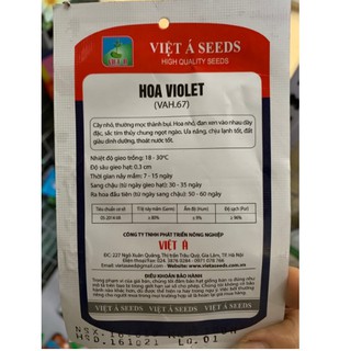 Hạt hoa violet - Hạt hoa phi yến