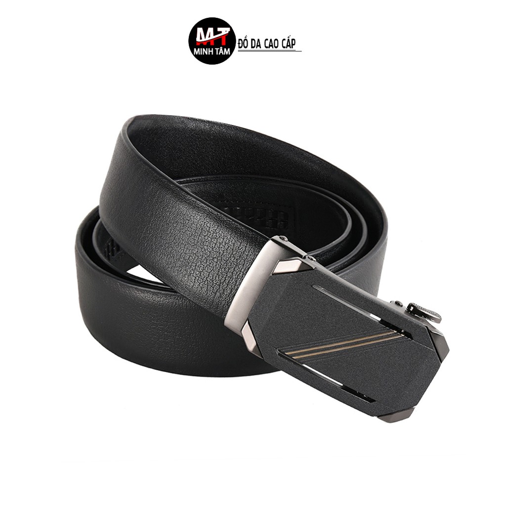 Thắt lưng nam Minh Tâm da bò , khóa kim loại MT491-15H