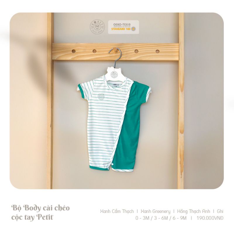 HRNEE - Body Cộc Tay Cài Chéo Hrnee Cho Bé (3-9,5kg)