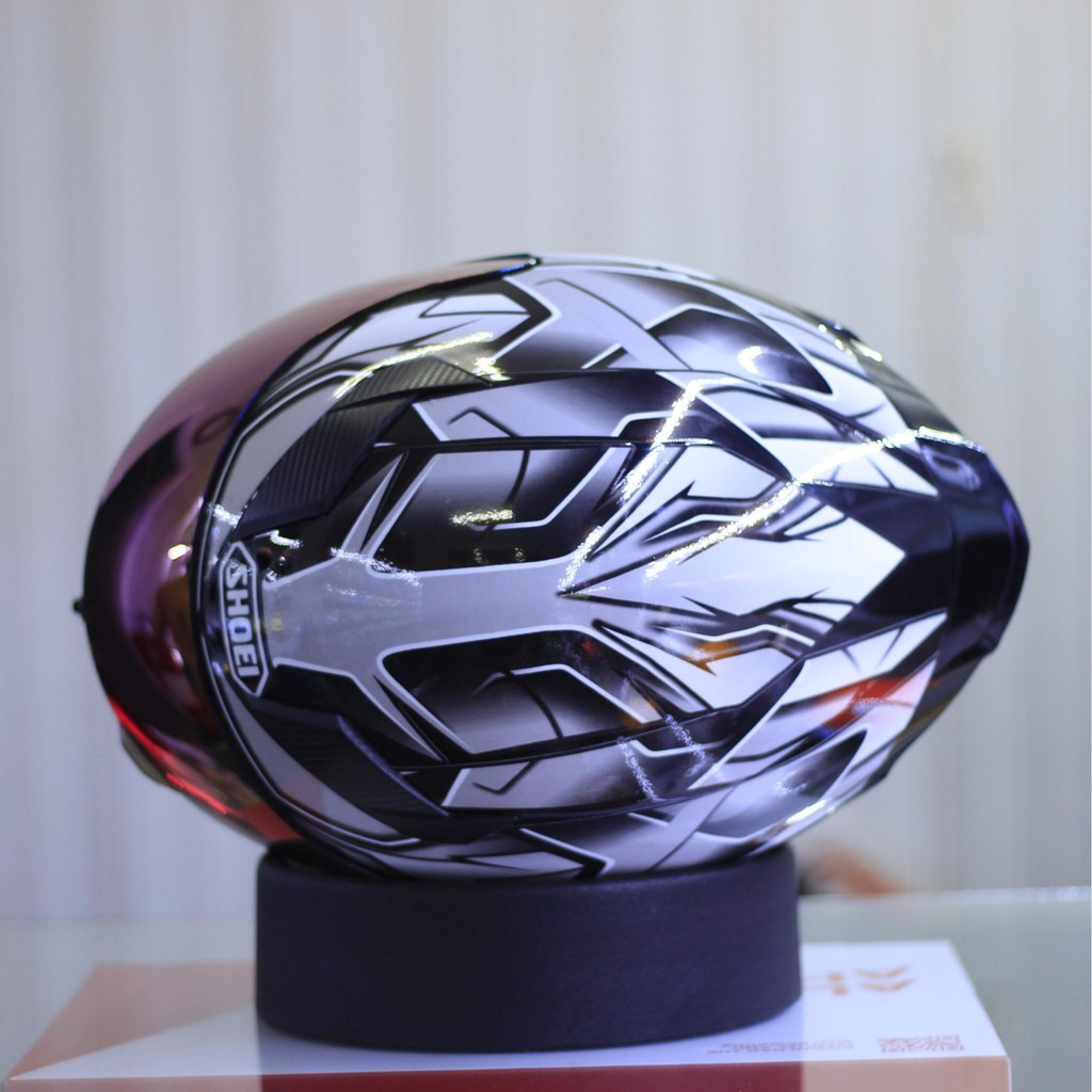 [FREESHIP] MŨ BẢO HIỂM FULLFACE ROC 1 KÍNH - ROYAL M138B LÊN TEM SHOEI BẠC