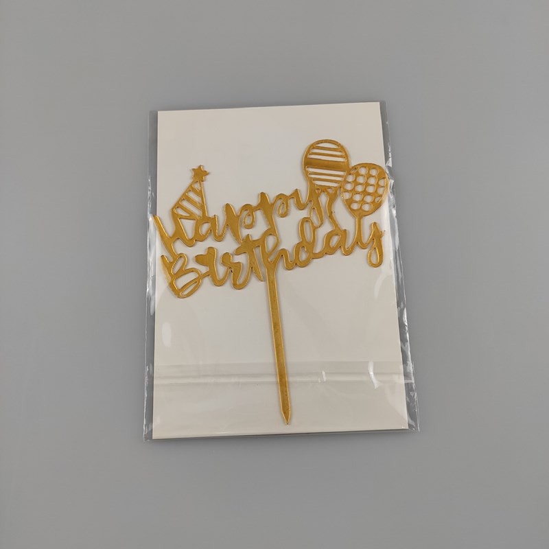 Thanh Cắm Trang Trí Bánh Kem In Chữ Happy Birthday Vui Nhộn Cho Tiệc Sinh Nhật