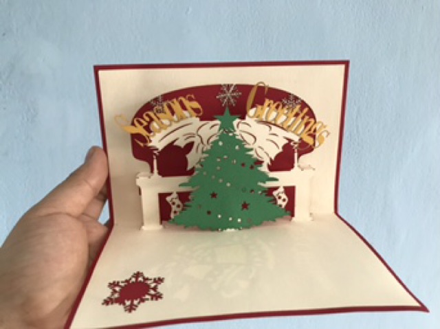 Thiệp 3d giáng sinh, noel | BigBuy360 - bigbuy360.vn