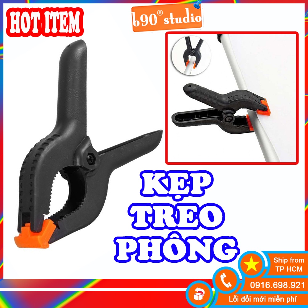 GIÁ SỈ  KẸP TREO PHÔNG CHỤP ẢNH (BACKDROP CLAMP) NHỎ GỌN, CHẮC CHẮN