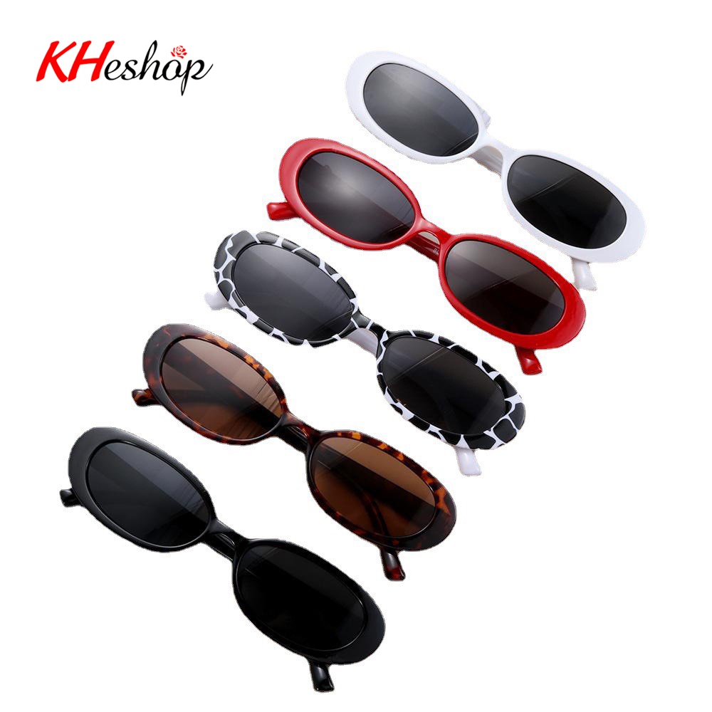 [Kính râm Nam Nữ HOT] Form nhỏ bầu dục, Ngôi sao thời trang 5 màu nổi bật mã Y1811
