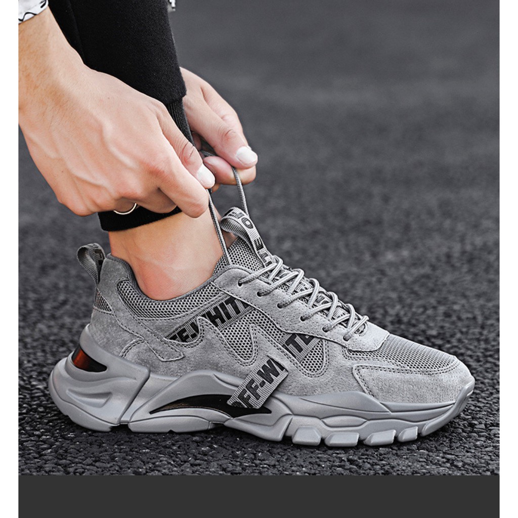 Giày Thể Thao Nam TGGD99,Giày Nam (Sneaker ) Tăng Chiều Cao, Độn đế , Năng độngTrẻ Trung 3Màu Trắng,Xám &Đỏ 2021 | BigBuy360 - bigbuy360.vn