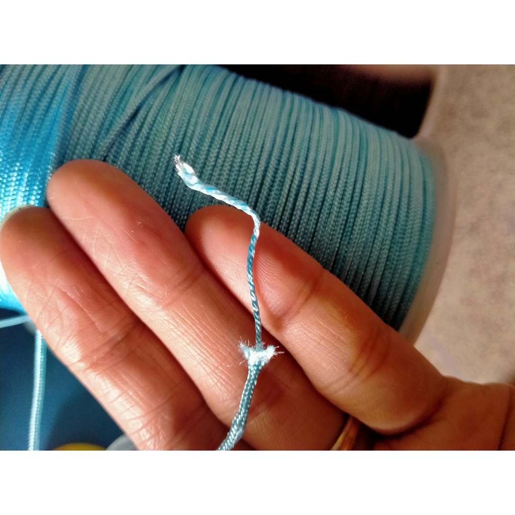 3-10m Dây dù paracord size 1.5mm có lõi sợi tròn  đan vòng tay nhiều màu, dây thắt vòng tay, vòng cổ