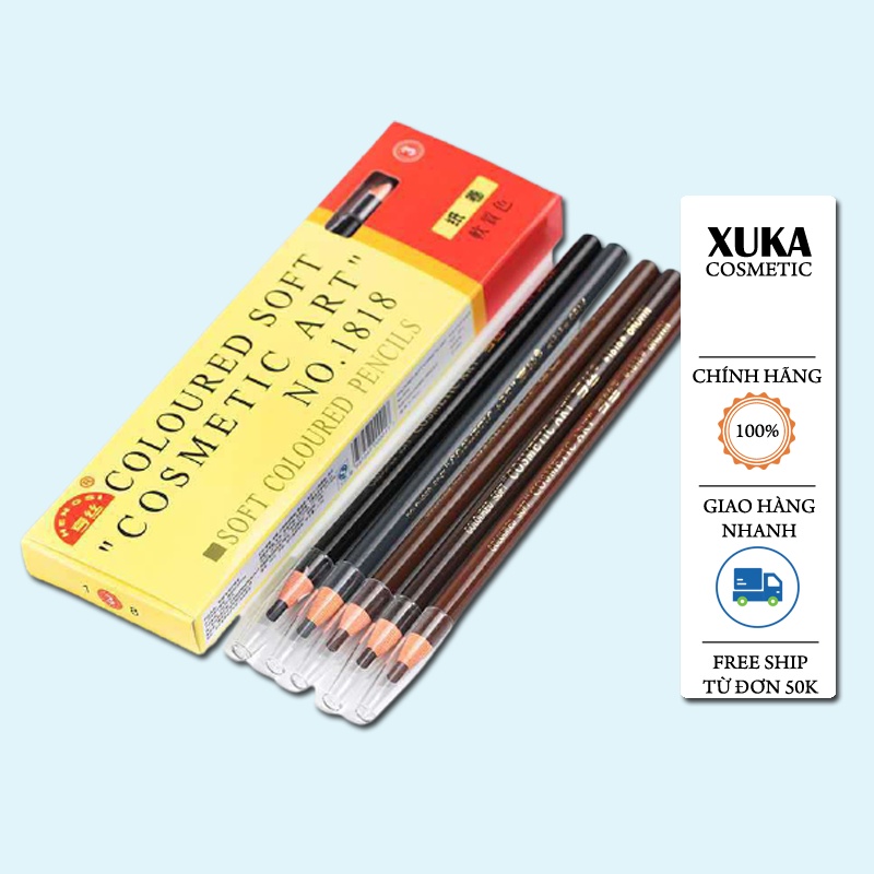 Chì xé kẻ mày Hensi 1818 Không thấm nước Lâu trôi Không nhòe Chì xé mã Xuka1818