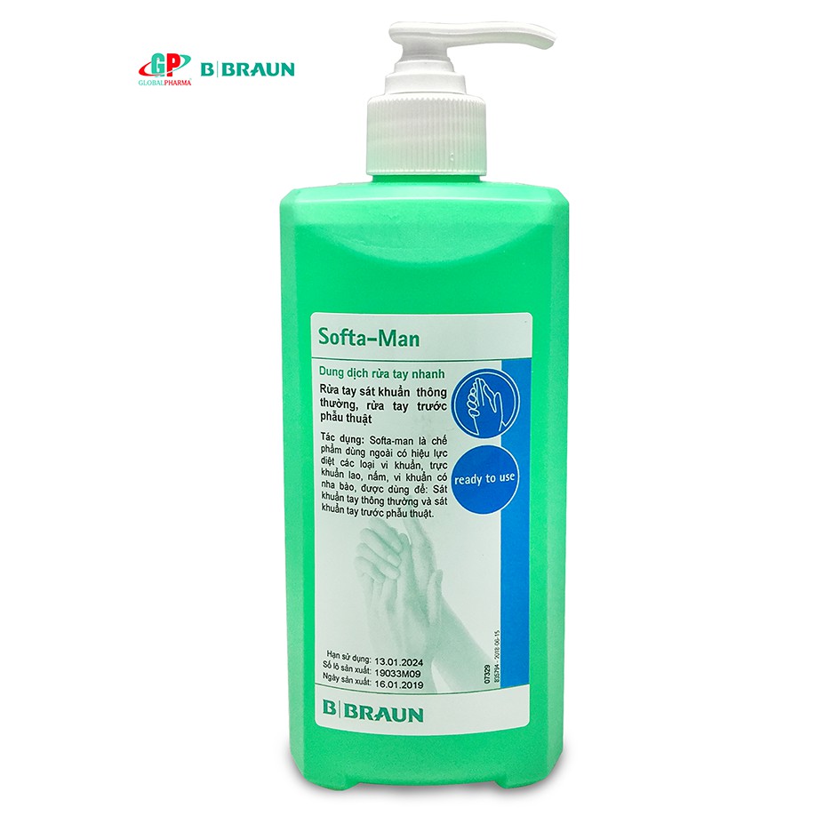 Dung dịch rửa tay, sát khuẩn nhanh Softa-Man 500ml | BigBuy360 - bigbuy360.vn