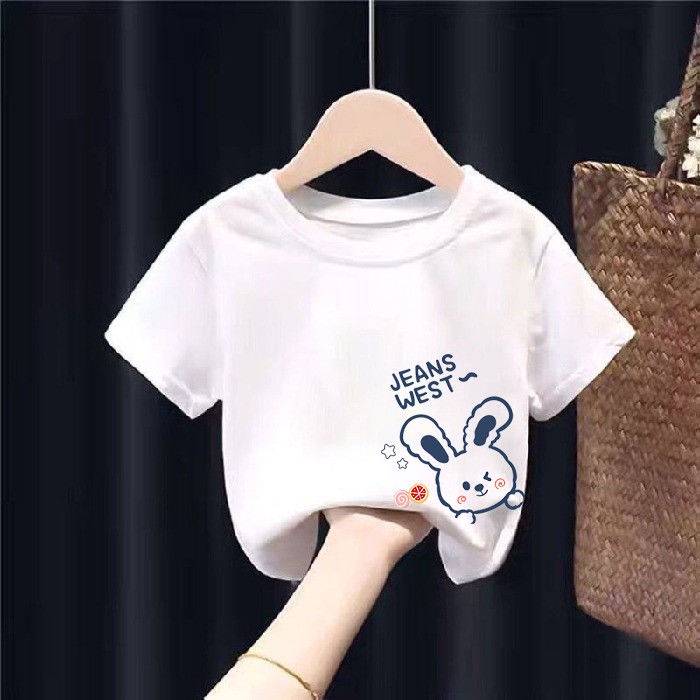 Áo Thun Cotton Cổ Tròn Tay Ngắn Phong Cách Mới Dành Cho Bé Gái 2022