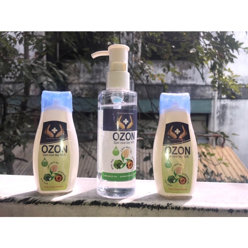 [Hàng Chính Hãng]Gel Rửa Tay Khô_Gel Rửa Tay Ozon Bỏ Túi Cho Bé Khử Mùi Diệt Khuẩn Greentea Hoa Hồng 60ml 150ml