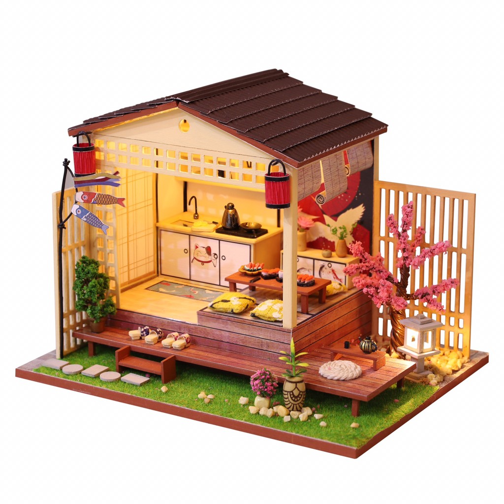 Mô Hình Lắp Ráp Nhà Búp Bê Gỗ DIY - Sakura House J011
