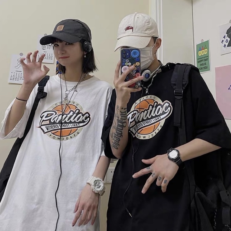 Áo thun nam nữ unisex form rộng chất cotton thấm hút mồ hôi in chữ PAN