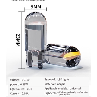 Đèn LED COB T10 W5W WY5W 168 501 2825 COB cho xe hơi , ô tô , nhiều màu