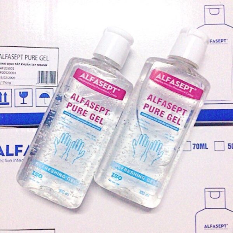 ❤Gel Dung dịch rửa tay sát khuẩn nhanh-Dung dịch rửa tay khô ALFASEPT Pure gel kháng khuẩn cá nhân, rửa tay khô alfasept | BigBuy360 - bigbuy360.vn