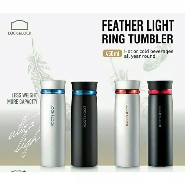 Bình Nước Lock N Lock Hot And Cool Tumbler 450ml Có Đèn Đen