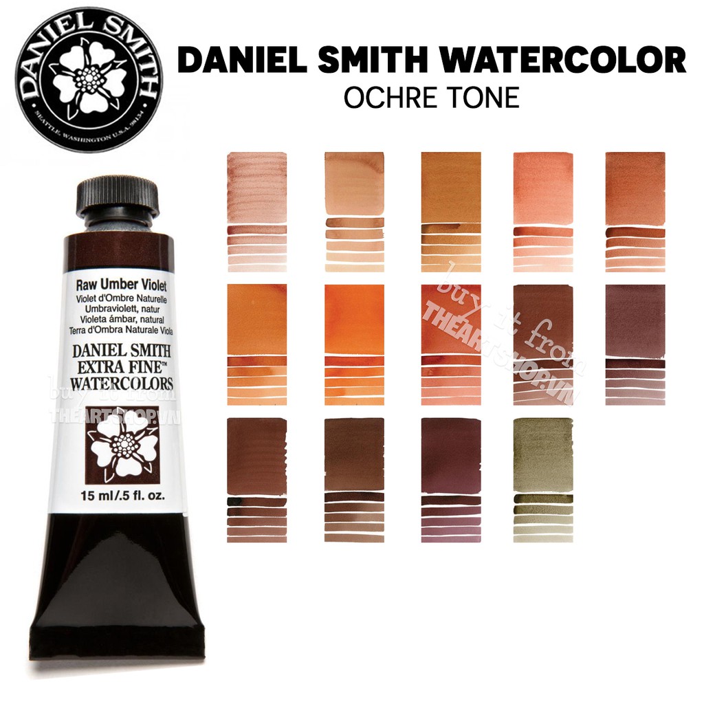 [THEARTSHOP] (P8) Màu nước DANIEL SMITH dạng tuýp 5/15ml (Bán lẻ) - OCHRE TONE