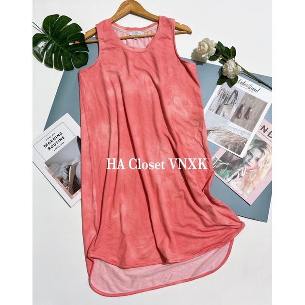 Đầm Thun Suông Sát Nách Dư Xịn
