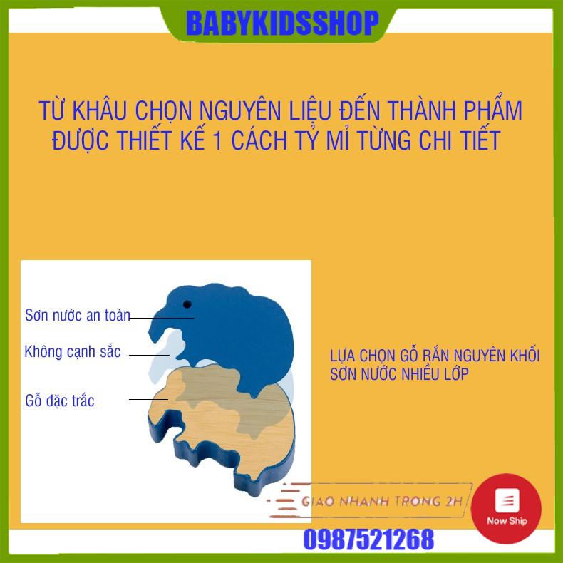 [GÍA SP MỚI] Đồ chơi xếp chồng cân bằng khối động vật phát triển tư duy cho bé từ 2 tuổi