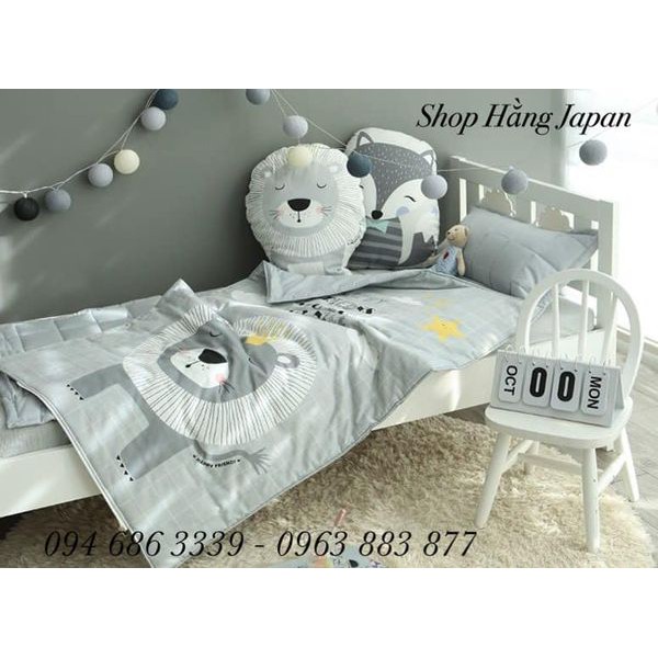 Set đệm ngủ Hàn Quốc cotton lụa