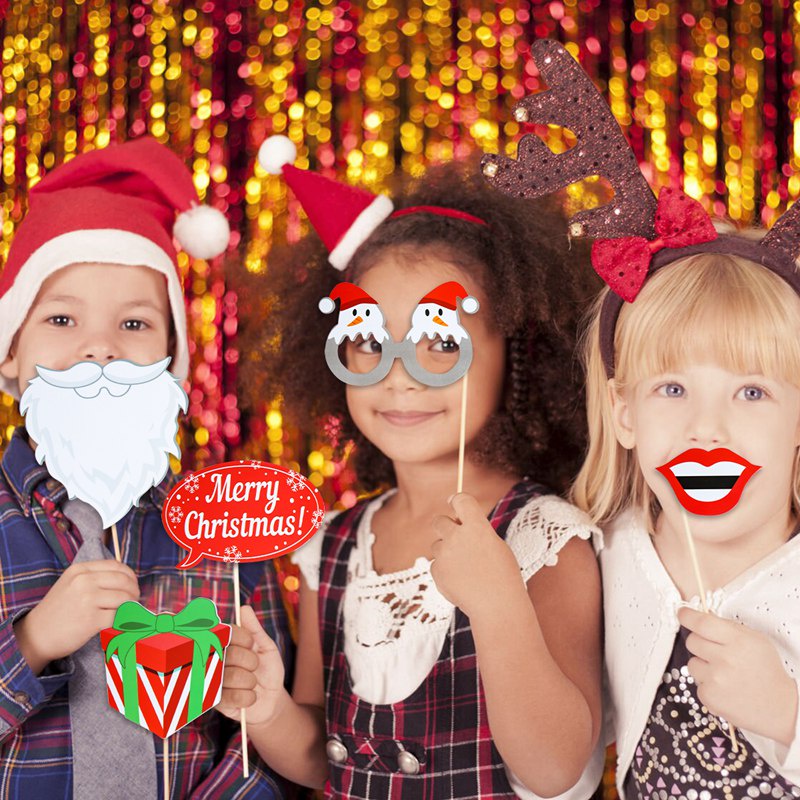 Set 35 Phụ Kiện Chụp Ảnh Trang Trí Giáng Sinh Năm Mới 2024