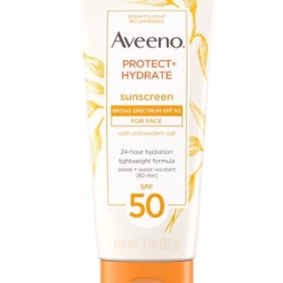 Kem chống nắng Aveeno Sunscreen Protect Plus Hydrate Lotion SPF 50