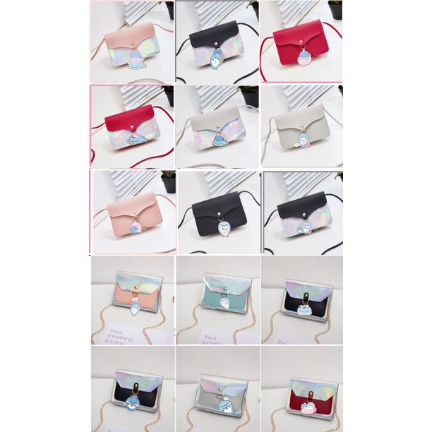 Túi đeo chéo hologram doraemon TXHI2 totoro vô diện chuột vàng shin one piece sumikko jinbeisan usagyuuun kero CCS