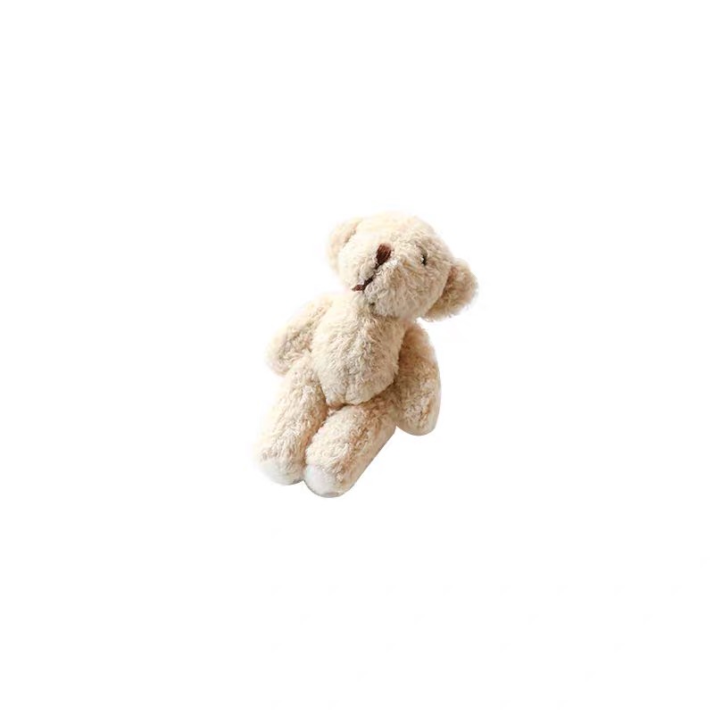 Túi Đeo Chéo Mini Hình Gấu Teddy / Thỏ Nhồi Bông Mềm Mại Xinh Xắn