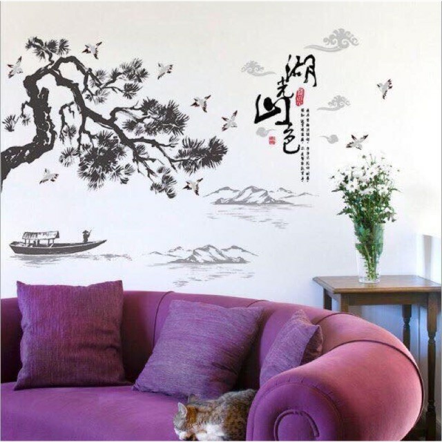 Decal dán tường trang trí phong thủy