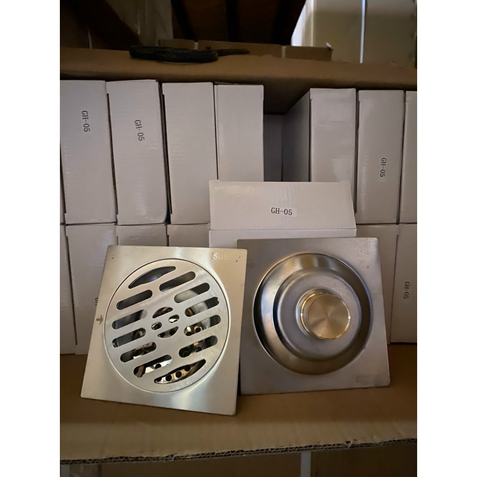 Hố Ga Phễu Thoát Sàn chống mùi hôi inox 304 Hố ga lò xo hạn chế trào ngược nước