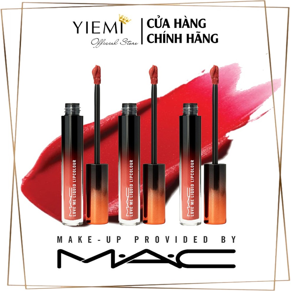 Son MAC Kem Love Me Liquid Lipcolour - Liquid Lipstick 3.1ml. Chứa Dưỡng ẩm New 2021
