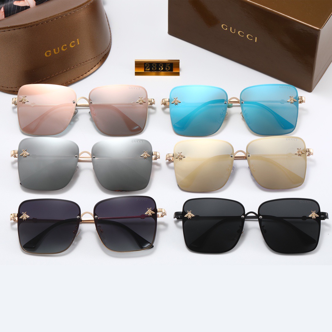 Gucci Kính râm 2021 kính chống tia UV phân cực mới của nam và nữ