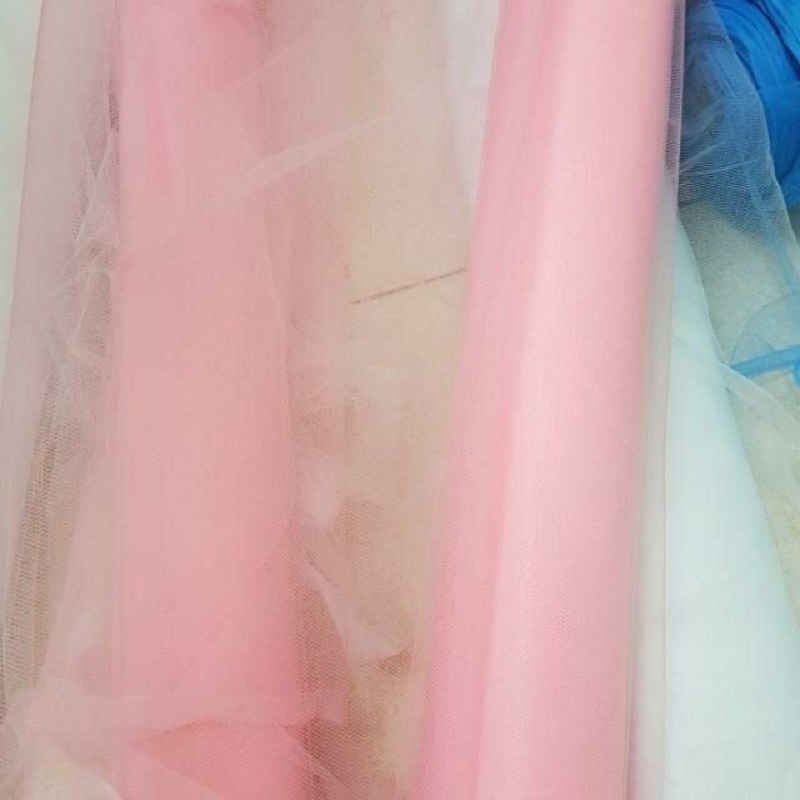 ⚡Giá sỉ⚡ Vải voan lưới tutu / tulle nhiều màu loại mềm chất dày đẹp không nhũ