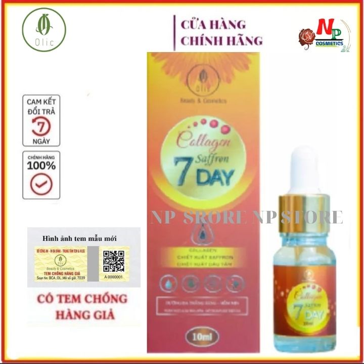 Serum collagen Saffron tái sinh Olic mẫu mới chính hãng