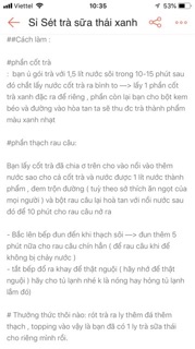 30 sét trà sữa thái xanh