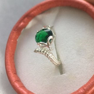 Nhẫn bạc Hồ Ly đuôi dài