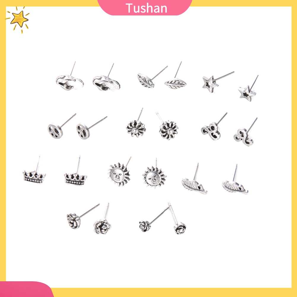 Set 11 đôi khuyên tai phong cách Bohemian cổ điển dành cho nữ