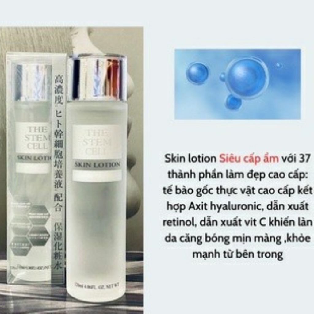 Nước hoa hồng tế bào gốc Nhật Bản - Nước cân bằng da The Stem Cell Skin Lotion 120ml