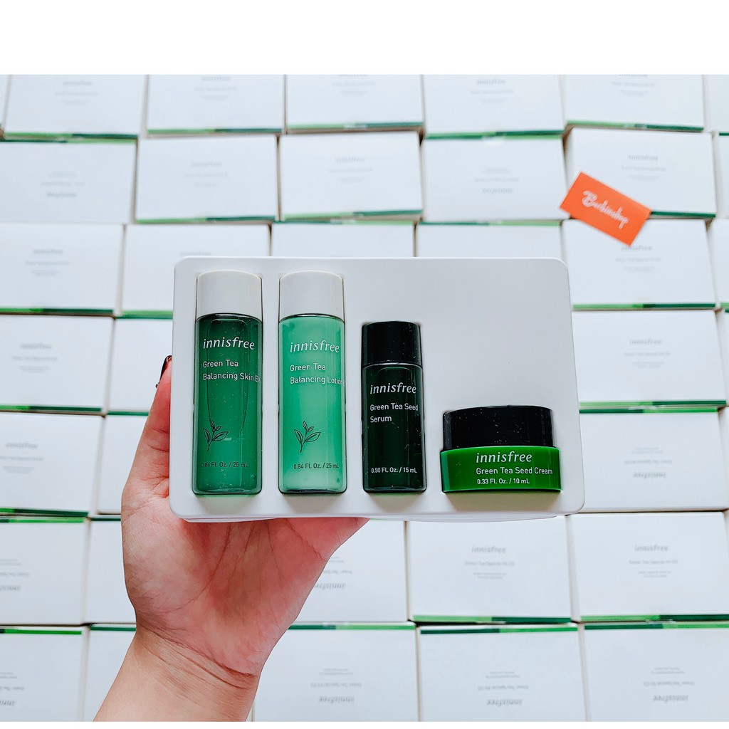 Bộ kit Innisfree Trà Xanh 4 món Green Tea Special Kit EX Set (4 Sản Phẩm)