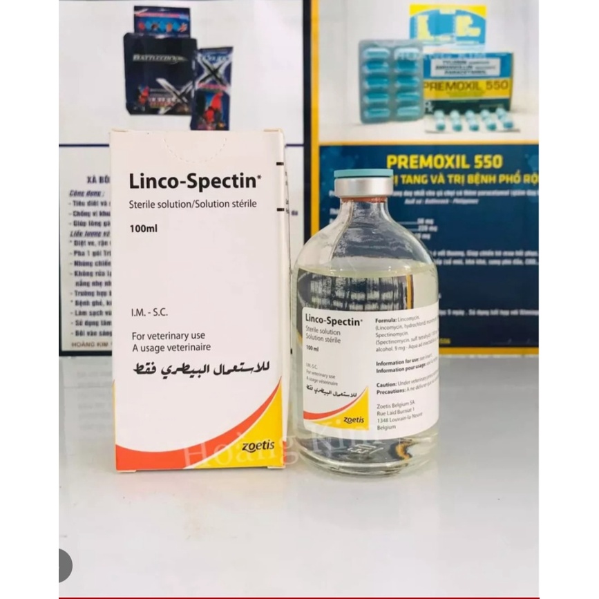 Linco Spectin 100ml Nhập Mỹ Khè Sỗ Mũi Tang Gà Đá (tặng tiêm 1cc)