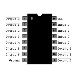 Linh Kiện 74LS42 BCD to Decimal Decoder DIP16